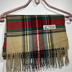Cashmere Feel Italy Design Winter Scarf Colorful Plaid Design